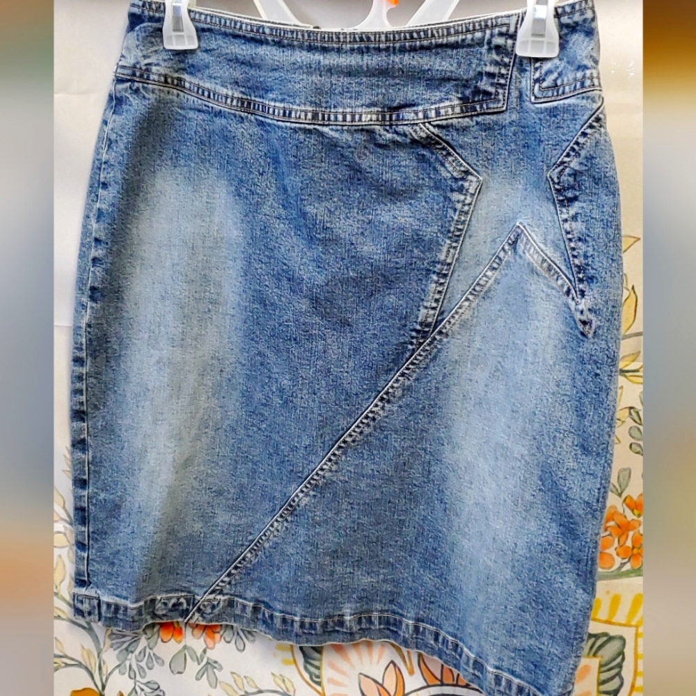 L.A blues denim star skirt
